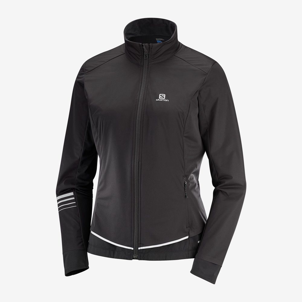 SALOMON LIGHTNING LIGHTSHELL JKT W Philippines - Women's Jackets - Black | 481075-RZV